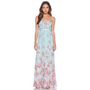 BCBGMAXAZRIA Blue Floral Dress / Gown